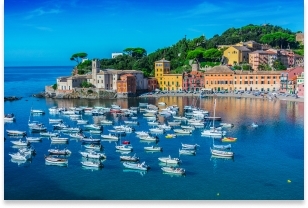 Sestri Levante, il mare d'inverno con bambini