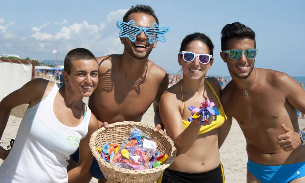 animatori a spiaggia