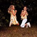 bambine salto di gioia vestiti primaverili gialli