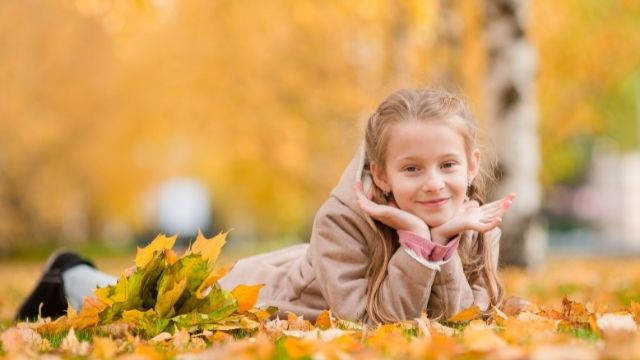 selvino con bambini in autunno