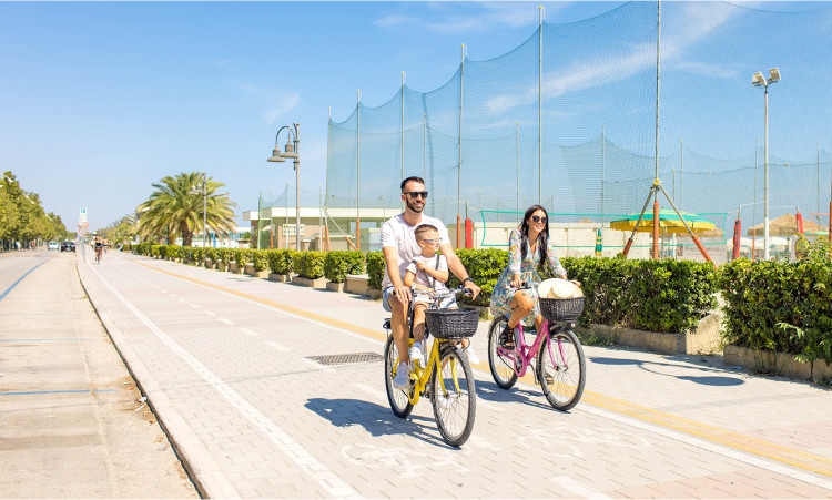 Ciclabile di Alba Adriatica con i bambini