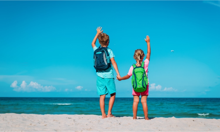 Zaino delle vacanze, kit per bambini