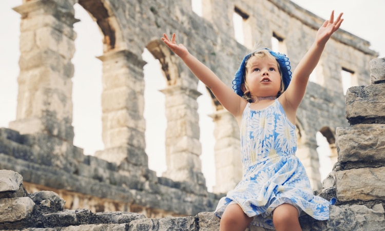 La vacanza in libertà è un vantaggio di scegliere il B&B con i bambini