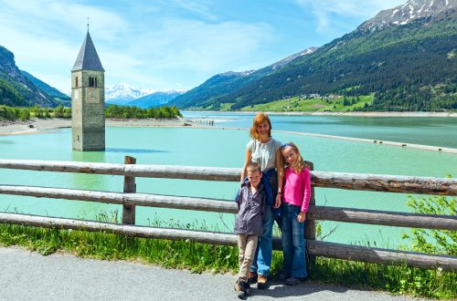 Lago di Resia con i bambini