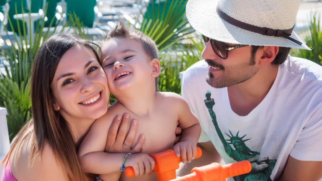 Aquamarin, die Farbe des All-Inklusiv-Urlaubs