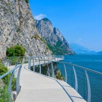 Pista Ciclopedonale del Garda a Limone Sul Garda
