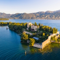 L'isola di Garda vicino a Salò sul Lago di Garda