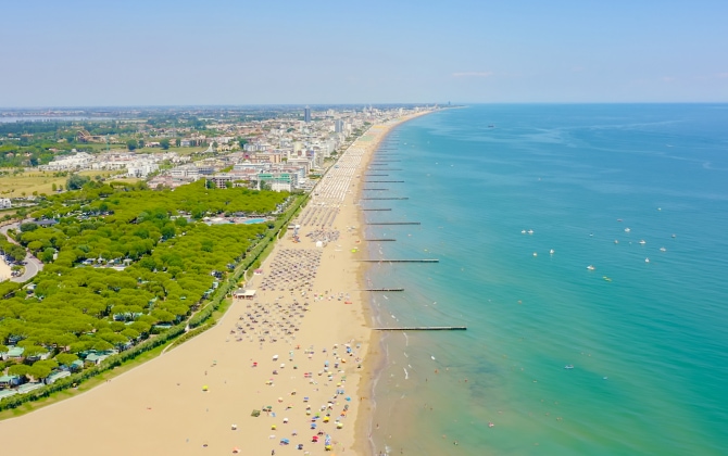 Vista panoramica del Lido di Jesolo