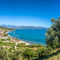Paesaggio lungo la costa Cilentana Salernitana