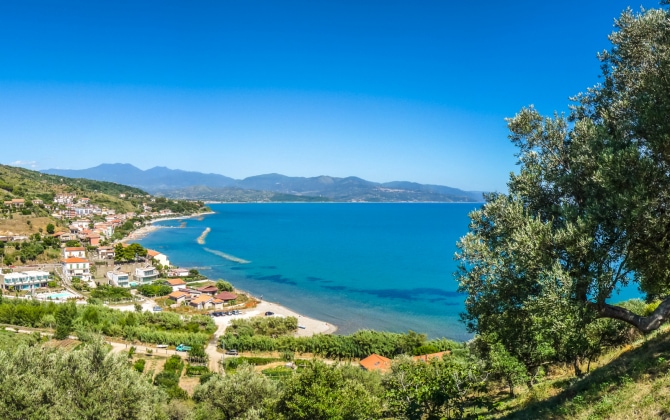 Paesaggio lungo la costa Cilentana Salernitana
