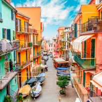 Il tipico villaggio di Manarola, nel Parco Nazionale delle Cinque Terre