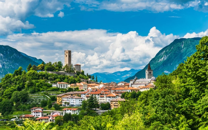 Antico borgo fortificato di Gemona del Friuli.